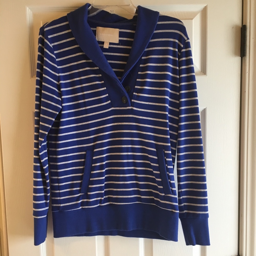 Banana Republic Blue Striped Sweater